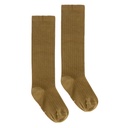 Long Ribbed Socks - Peanut