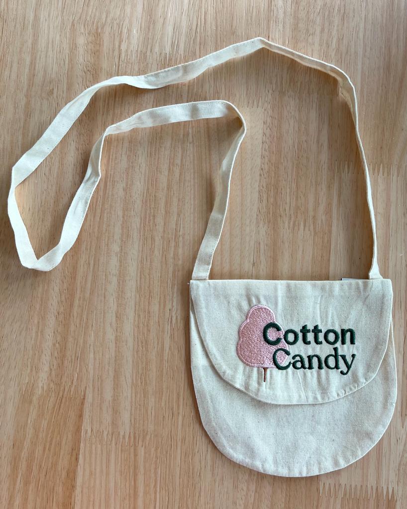 Cotton Candy canvas handtasje